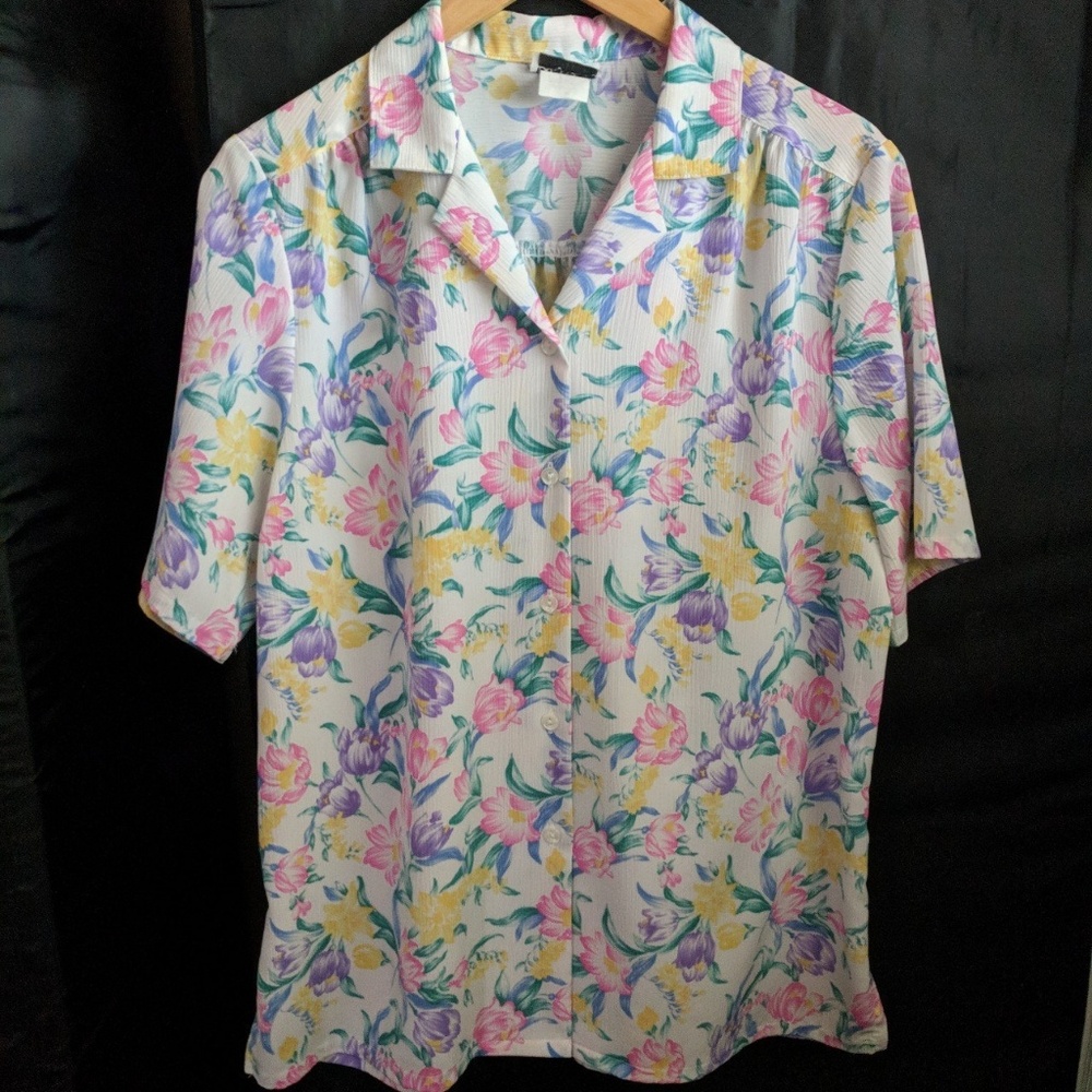 Vintage floral grandma shirt
